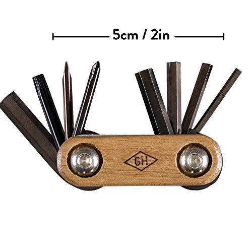 Gentlemen's Hardware Bike Multi-Tool Multiherramienta, Unisex, Negro, Default Title