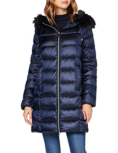 Geox W BLENDA Parka Mujer, Azul (Iridescent Blue), 44