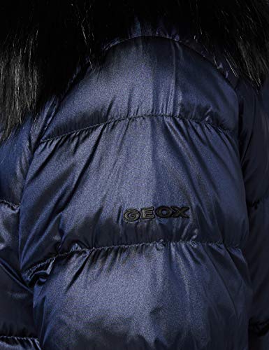 Geox W BLENDA Parka Mujer, Azul (Iridescent Blue), 44