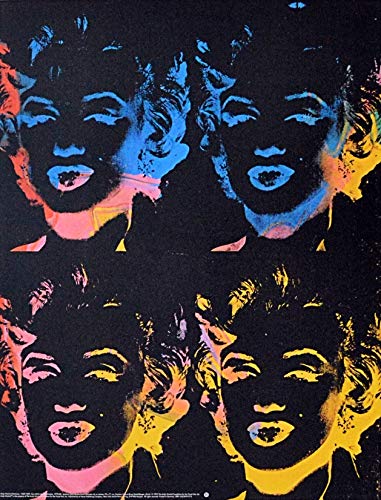 Germanposters Andy Warhol Four Multicoloured Marilyns Póster De Impresión – 80 x 60 cm – Envío Gratuito