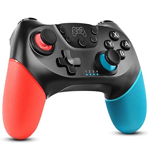 Gezimetie Mando para N-Switch, Mando Pro Controller Mando pc Inalambrico con Función Gyro Axis/Dual Shock y Turbo Compatible con N-Switch