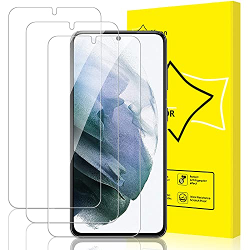 GiiYoon-3 Piezas Protector Pantalla para Samsung Galaxy S21 5G Cristal Templado,[Sin Burbujas] [Alta Definicion] [9H Dureza] Vidrio Templado Ultra Resistent y Transparent