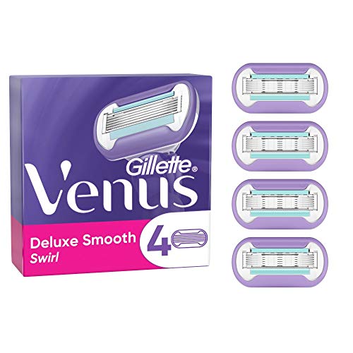 Gillette Venus Deluxe Smooth Swirl - Cuchillas de afeitar (4 unidades, 33 g)