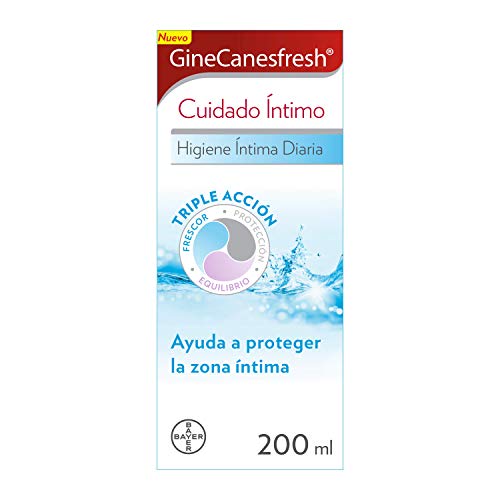 GineCanesfresh Cuidado Íntimo Gel Higiene Íntima Diaria con Extracto de Flor de Loto, Glicina y Ácido Láctico, Ayuda a Proteger la Zona Íntima y su pH, 200 ml