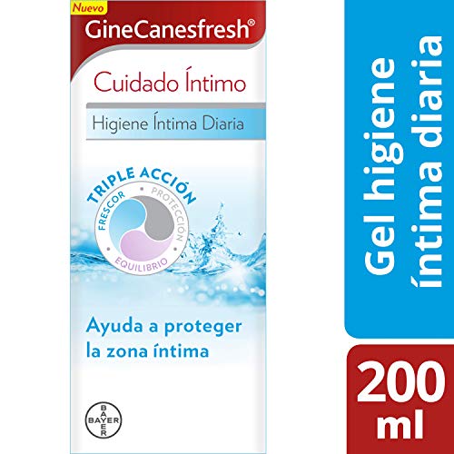 GineCanesfresh Cuidado Íntimo Gel Higiene Íntima Diaria con Extracto de Flor de Loto, Glicina y Ácido Láctico, Ayuda a Proteger la Zona Íntima y su pH, 200 ml