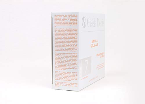 GISÈLE DENIS - Pack Ampollas Faciales Solar Age, Antiedad, Reparadora, Aftersun, Cuidado Facial, 7 x 1´5 ml