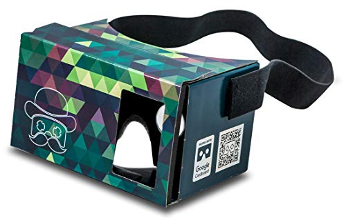 Google Cardboard VR Cartón Pop! Cardboard por MR.CARDBOARD. VR Viewer Gafas Realidad con Correa para la Cabeza para Android y Apple iOS