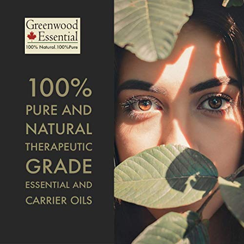Greenwood Essential - Aceite esencial de tuya (Thuja occidentalis) 100 % natural de grado terapéutico extraído mediante destilación por arrastre de vapor, frasco con cuentagotas de cristal, 10 ml