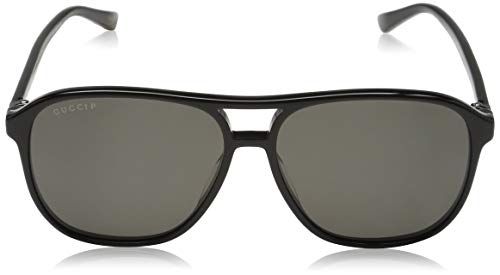 GUCCI GG0016S-006 Gafas de sol, Negro, 58 para Hombre