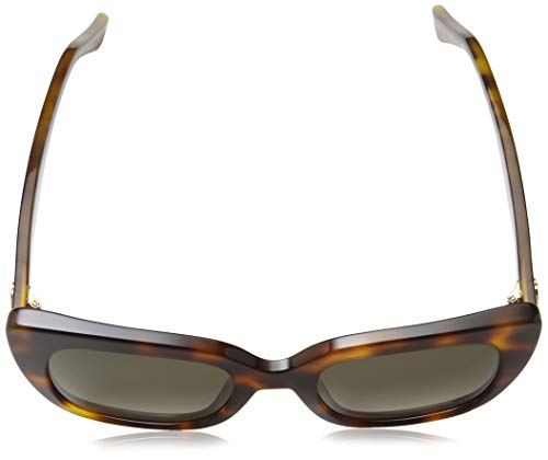 GUCCI GG0163S-002 Gafas de sol, Havana/Brillo, 51 para Mujer