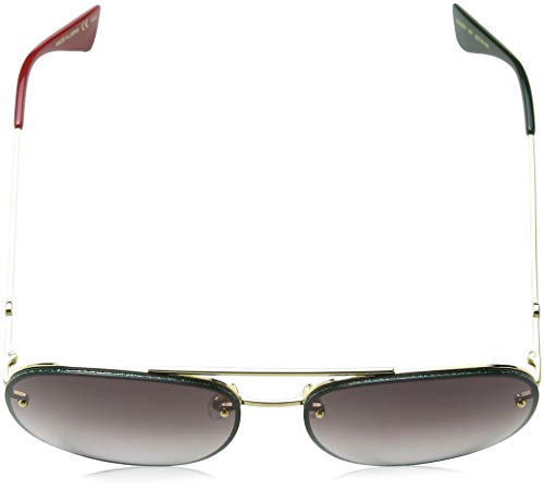 GUCCI GG0227S-001 Gafas de sol, Oro/Brillo Verde, 62 Unisex