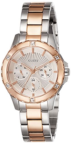 Guess Reloj Analogico para Mujer de Cuarzo con Correa en Acero Inoxidable W0443L4