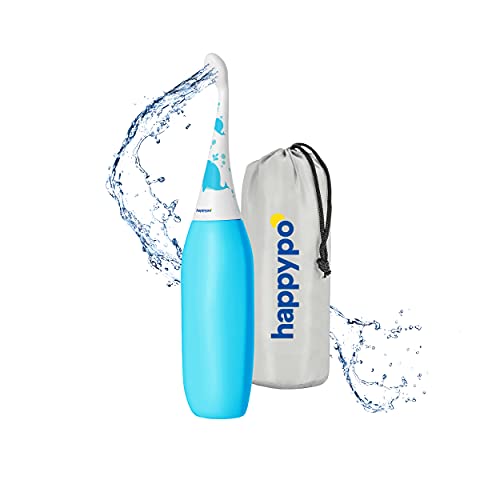 Happypo Bum Cleaner Botella de Agua de Higiene Íntima para Niños - Pulverizador de Agua Pieles Sensibles, Fácil de Apretar - Sustituye Toallitas y WC con Chorro - Bidé Portátil para WC con Bolsa