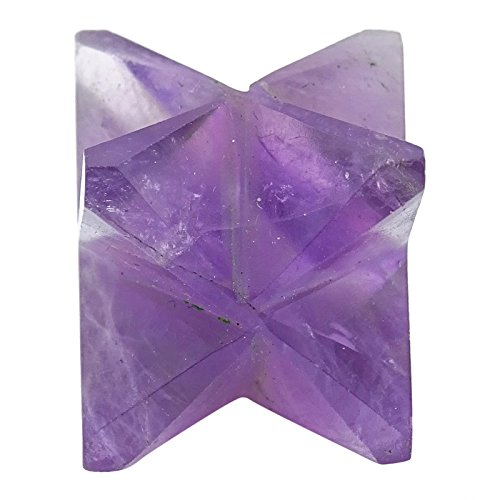 Harmonize La Energía del Regalo Espiritual De Equilibrio Sagrado Curación De Cristal De Amatista Merkaba Reiki