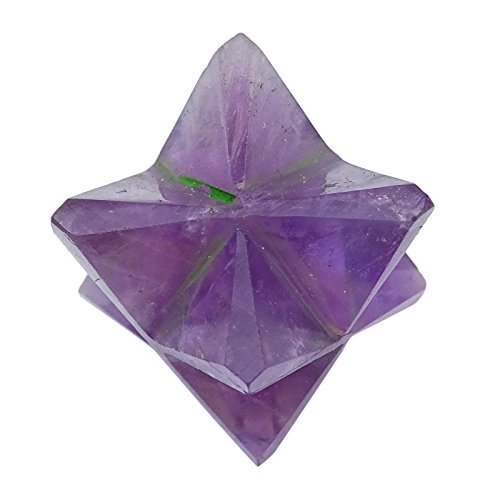 Harmonize La Energía del Regalo Espiritual De Equilibrio Sagrado Curación De Cristal De Amatista Merkaba Reiki