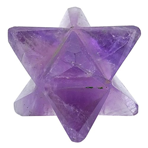 Harmonize La Energía del Regalo Espiritual De Equilibrio Sagrado Curación De Cristal De Amatista Merkaba Reiki