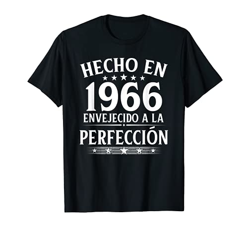 Hecho En 1966 Regalo Para Hombre 55 Años Cumpleaños Mujer Camiseta