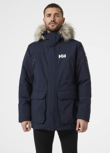 Helly Hansen Men's Reine Parka Jacket, Navy, M