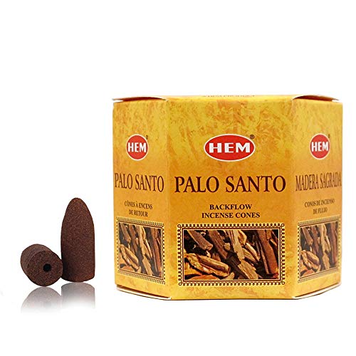 HEM - Conos de incienso de reflujo - Hecho a mano en la India (Palo Santo)