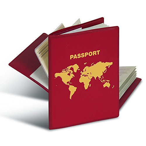 Herma 5549 RFID - Funda protectora para el pasaporte, color rojo