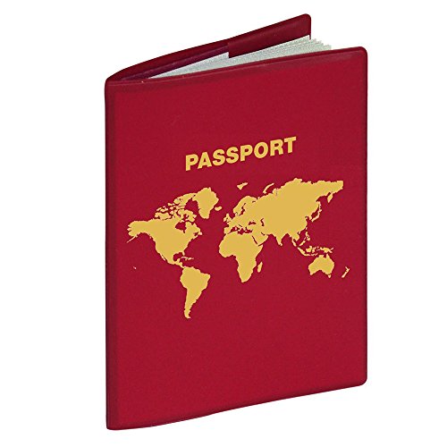 Herma 5549 RFID - Funda protectora para el pasaporte, color rojo