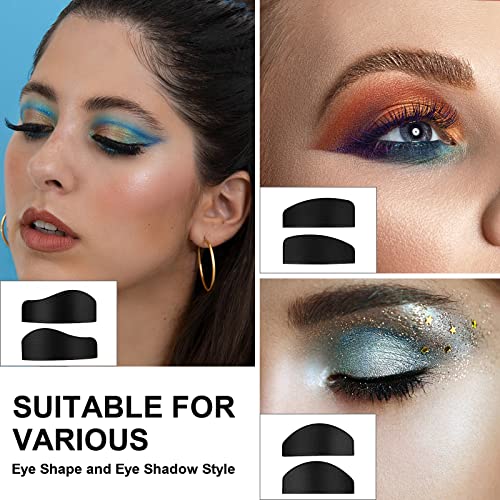 Herramienta de sello de pliegue de corte de sombra de ojos, 6 en 1 Crease Eyeshadow Line Kit, Crease Line Kit - Sello de silicona reutilizable para sombra de ojos