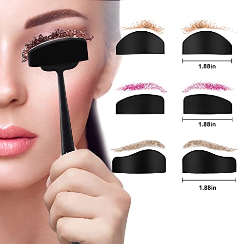 Herramienta de sello de pliegue de corte de sombra de ojos, 6 en 1 Crease Eyeshadow Line Kit, Crease Line Kit - Sello de silicona reutilizable para sombra de ojos