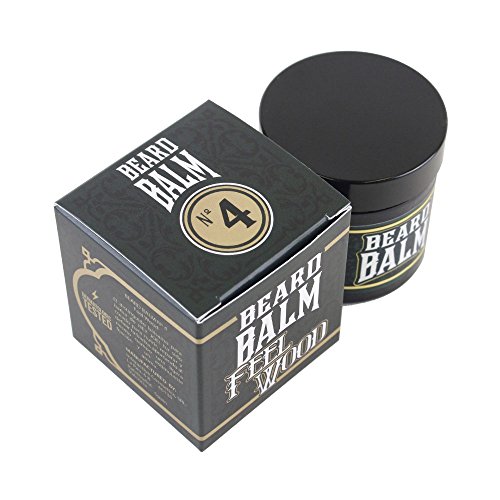 HEY JOE - Beard Balm Nº4 FEEL WOOD 50ml | Balsamo para barba 50ml con ARGÁN, JOJOBA, COCO y manteca de KARITÉ. Aroma a CEDRO Y ENEBRO