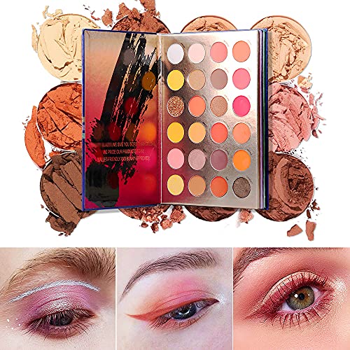 HKLANCUI Sombra de ojos de 72 colores, brillante y mate Paleta de sombras de ojos todo en uno altamente pigmentadas Paleta de maquillaje cosmético para ojos brillantes nacarados