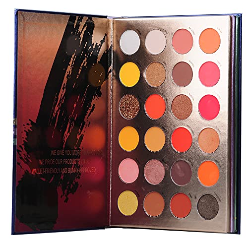 HKLANCUI Sombra de ojos de 72 colores, brillante y mate Paleta de sombras de ojos todo en uno altamente pigmentadas Paleta de maquillaje cosmético para ojos brillantes nacarados