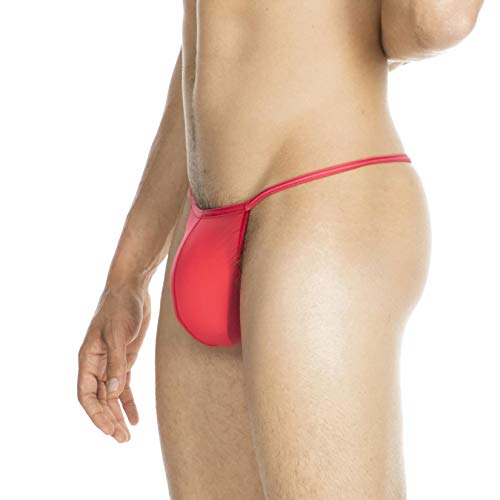 HOM - Para Hombres - Basic G-String Tanga 'Plumes' - Ropa Interior - Red - Tamaño M