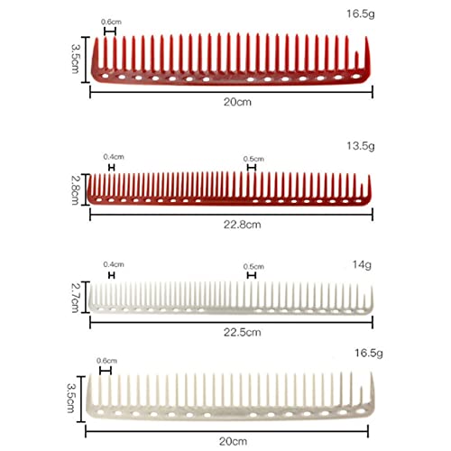 Hong Yi Fei-Shop Peine Peinado Profesional Peinado Salón Belleza Peluquería Peinando Resina Corte De Pelo Herramienta De Peinado Peines de Corte de Pelo Resistentes al Calor (Color : C)