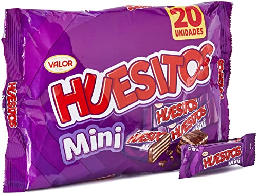 Huesitos Mini - Barritas de Barquillo en versión Mini cubierto de Chocolate con Leche y con relleno de Cacao - 20 x 13.5 Gramos