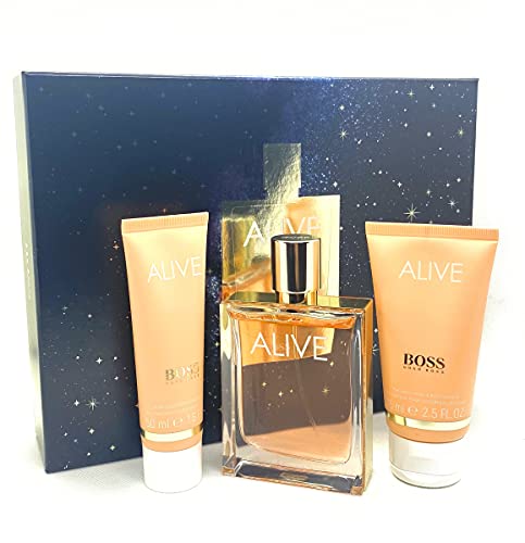 Hugo boss alive eau parfum 80ml + lech corporal 75ml + el ducha 50ml