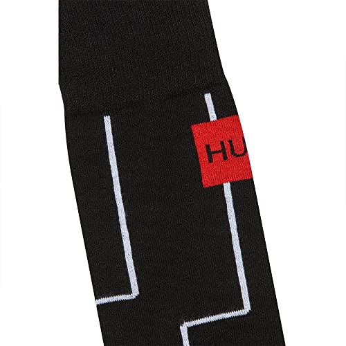 HUGO RS Contouring CC Calcetines Hombre, Black1, 35-38