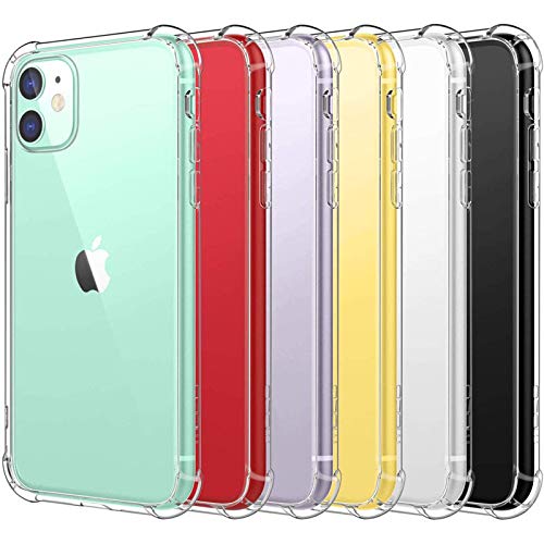 HUSHCO Funda Compatible con Apple iPhone 11 (6.1") 2019 Carcasa - Transparente