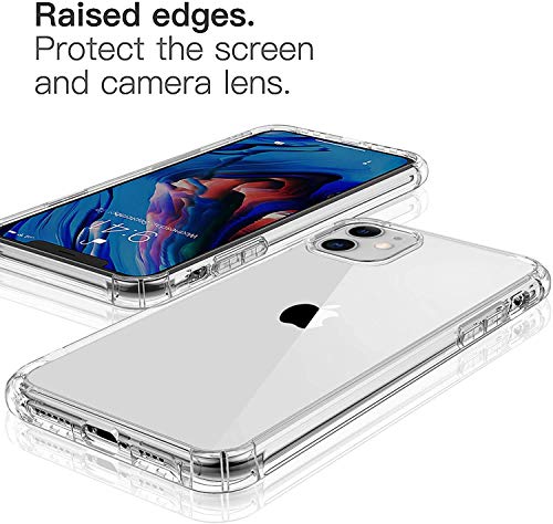 HUSHCO Funda Compatible con Apple iPhone 11 (6.1") 2019 Carcasa - Transparente