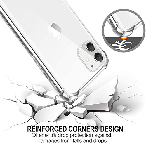 HUSHCO Funda Compatible con Apple iPhone 11 (6.1") 2019 Carcasa - Transparente