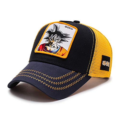 I3C Anime Cosplay Ajustable Gorra de béisbol con diseño Animado Son Goku, Sombrero para el Sol, Gorra con Visera Unisex para Adultos,niños y Adolescentes