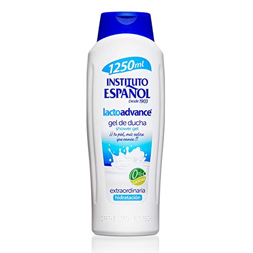 Instituto Español Gel de Ducha Lactoadvance - Propiedades Hidratantes de Leche - Sin Lactosa - 1250 ML