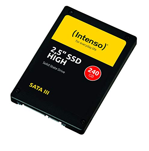 Intenso 240GB SSD Serial ATA III - Disco Duro sólido (240 GB, Serial ATA III, 520 MB/s, 500 MB/s, 6 Gbit/s, 133120 IOPS) Negro (3813440)