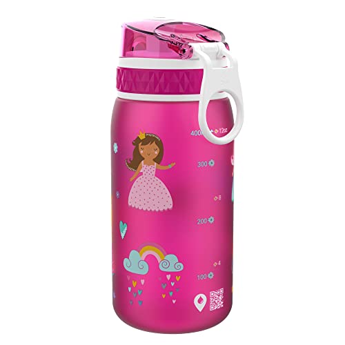 Ion8 Niños Botella Agua, Sin Fugas, Princesas, 400ml