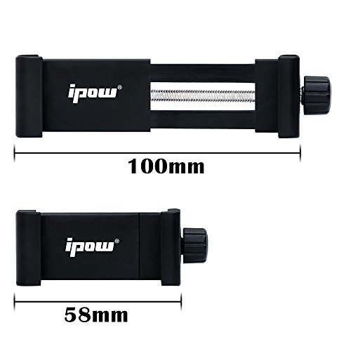 Ipow Adaptador para trípode Soporte Universal, Trípode Selfie Stick Monopod con cabeza de tornillo estándar de 1/4 "-20, Soporte para iPhone Samsung Huawei y Más