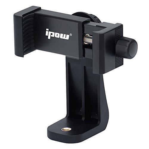 Ipow Adaptador para trípode Soporte Universal, Trípode Selfie Stick Monopod con cabeza de tornillo estándar de 1/4 "-20, Soporte para iPhone Samsung Huawei y Más