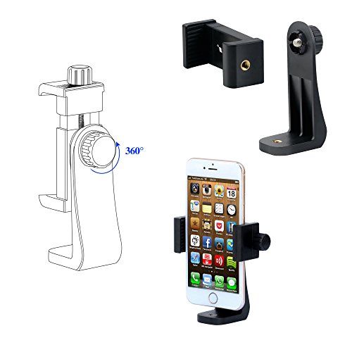 Ipow Adaptador para trípode Soporte Universal, Trípode Selfie Stick Monopod con cabeza de tornillo estándar de 1/4 "-20, Soporte para iPhone Samsung Huawei y Más