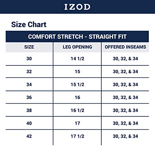 IZOD Men's Comfort Stretch Denim Jeans (Regular,Straight, and Relaxed Fit), Soft LUX Mavericks Blue, 32x30