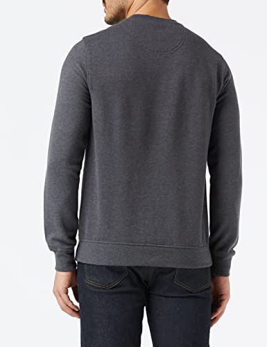 Izod Super Soft Solid Fleece Crew Sudadera, Gris (Asphalt 027), S para Hombre