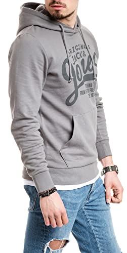 Jack and Jones - Sudadera con Capucha para Hombre, Cuello Redondo, Estampado, Sedona Sage/Slim 875, XXL