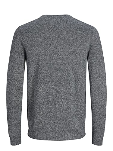 Jack & Jones Jjebasic Knit Crew Neck Noos Suéter, Gris (Jet Stream), L para Hombre