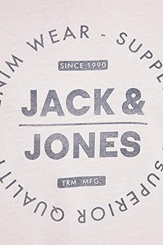 Jack & Jones Jjejeans tee SS Crew Neck Noos 20/21 Camiseta, Blanco (Cloud Dancer), S para Hombre